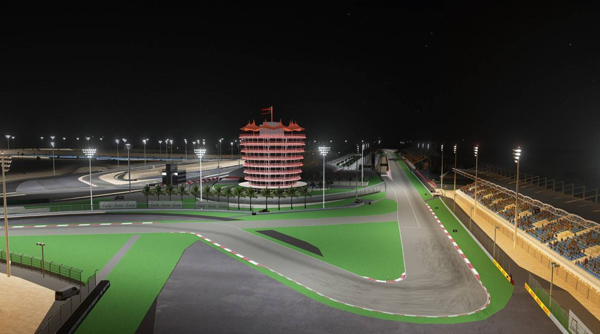 Международный автодром Бахрейна (Bahrain International Circuit, сокращенно BIC). Трасса "Сахир" - гоночный трек открытый в 2004 г. Протяженность 5.412 км.