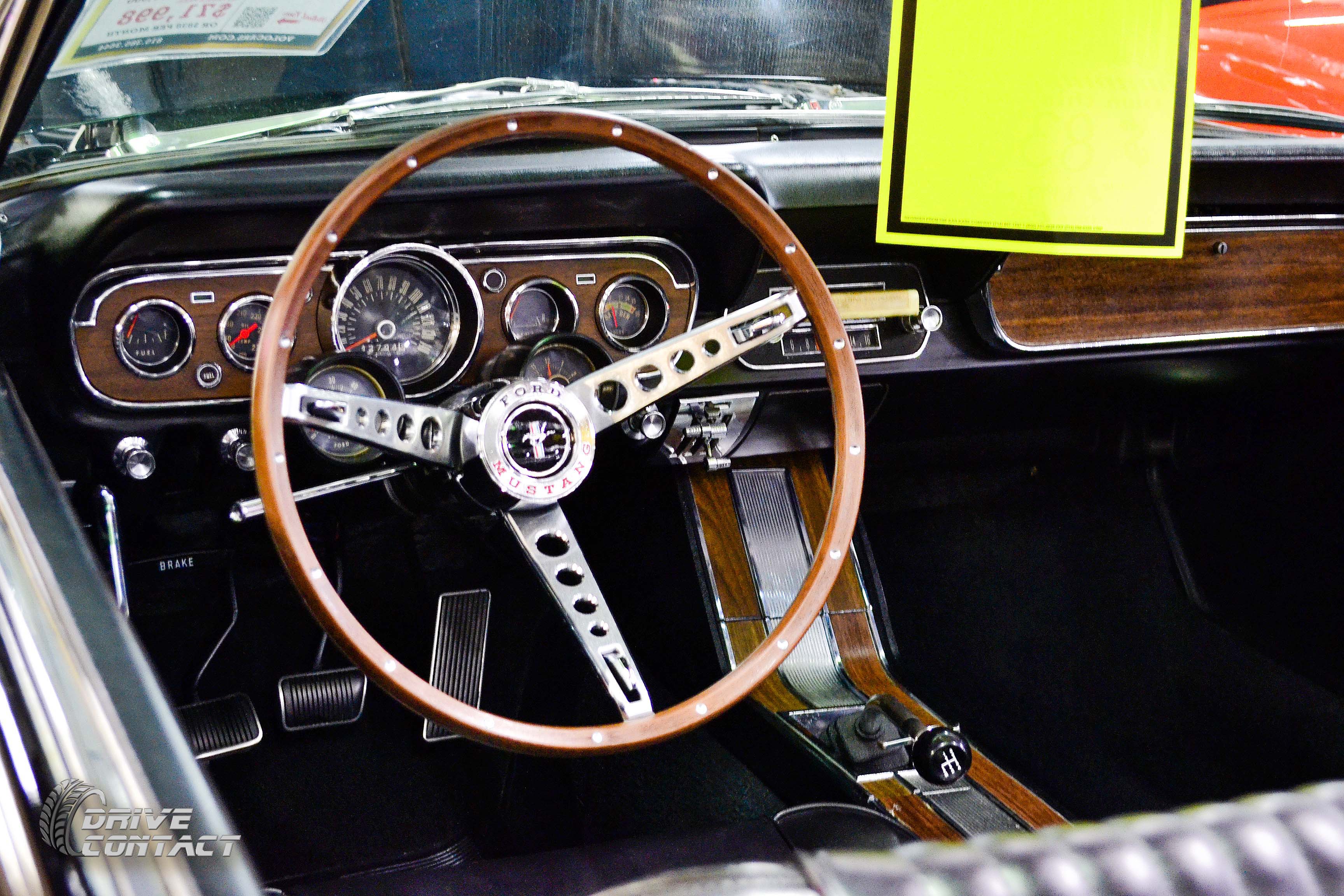 Ford Mustang interior - Volo Auto Museum