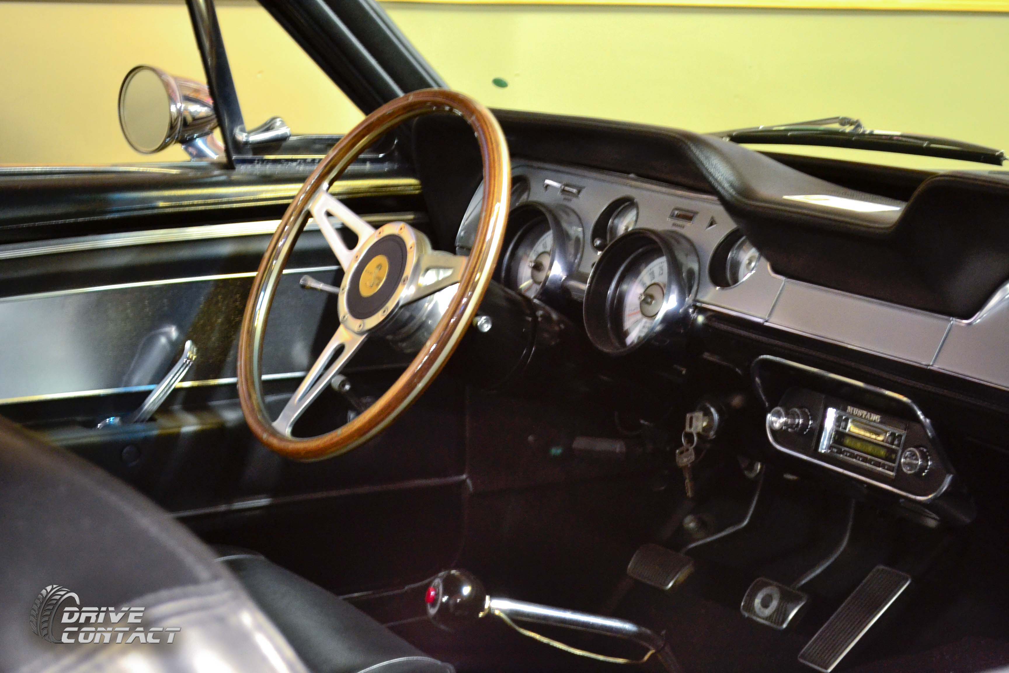 Eleonor Ford Mustang interior - Volo Auto Museum