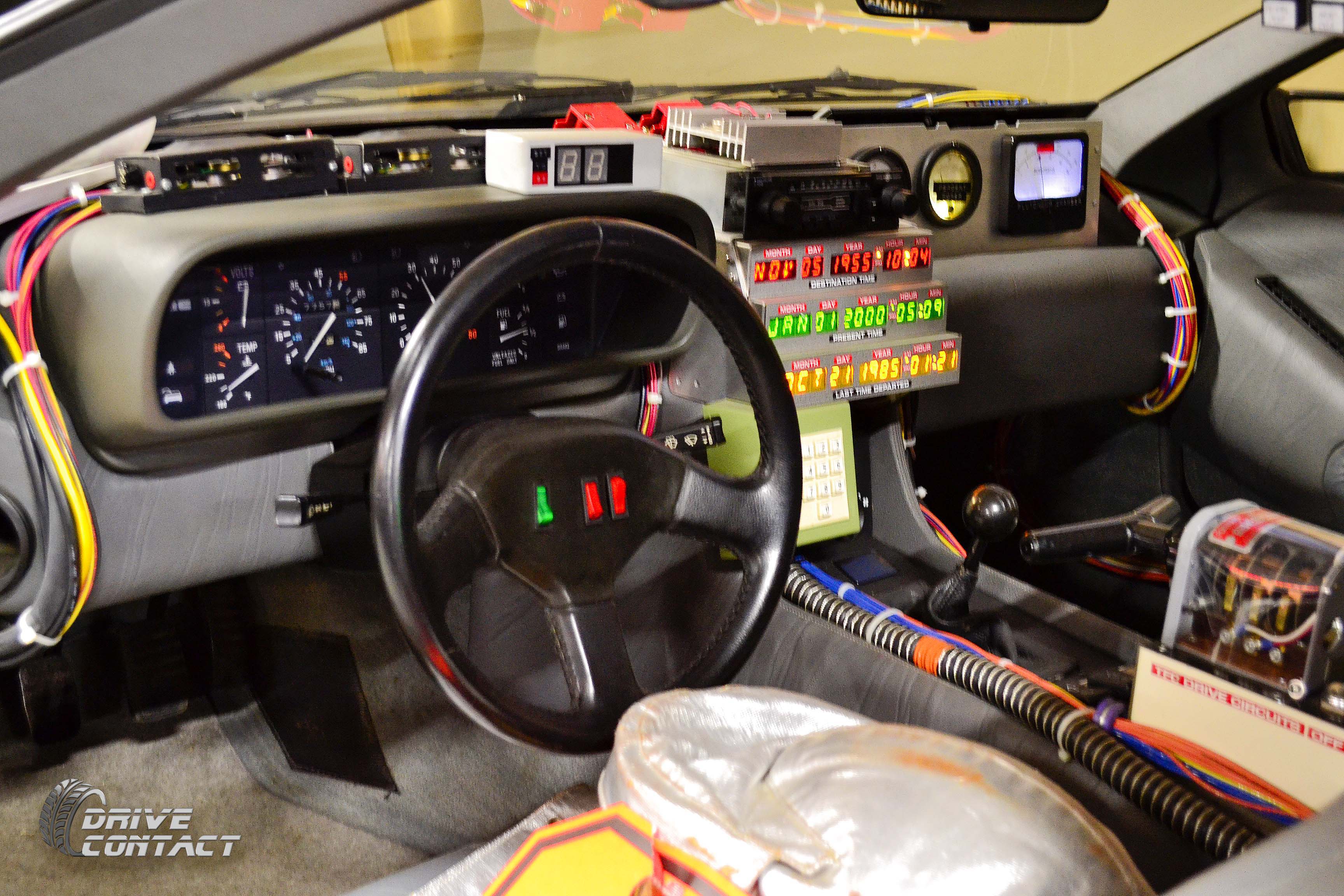 DeLorean interior - Back to the future