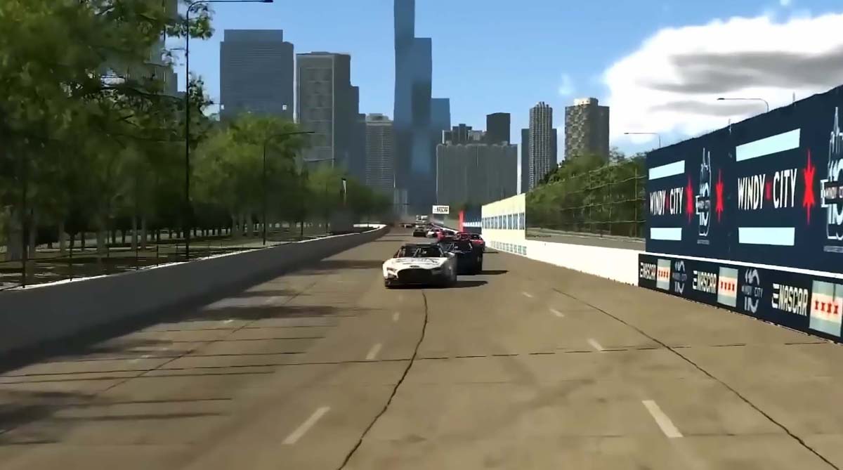 Third turn of Chicago Street Race