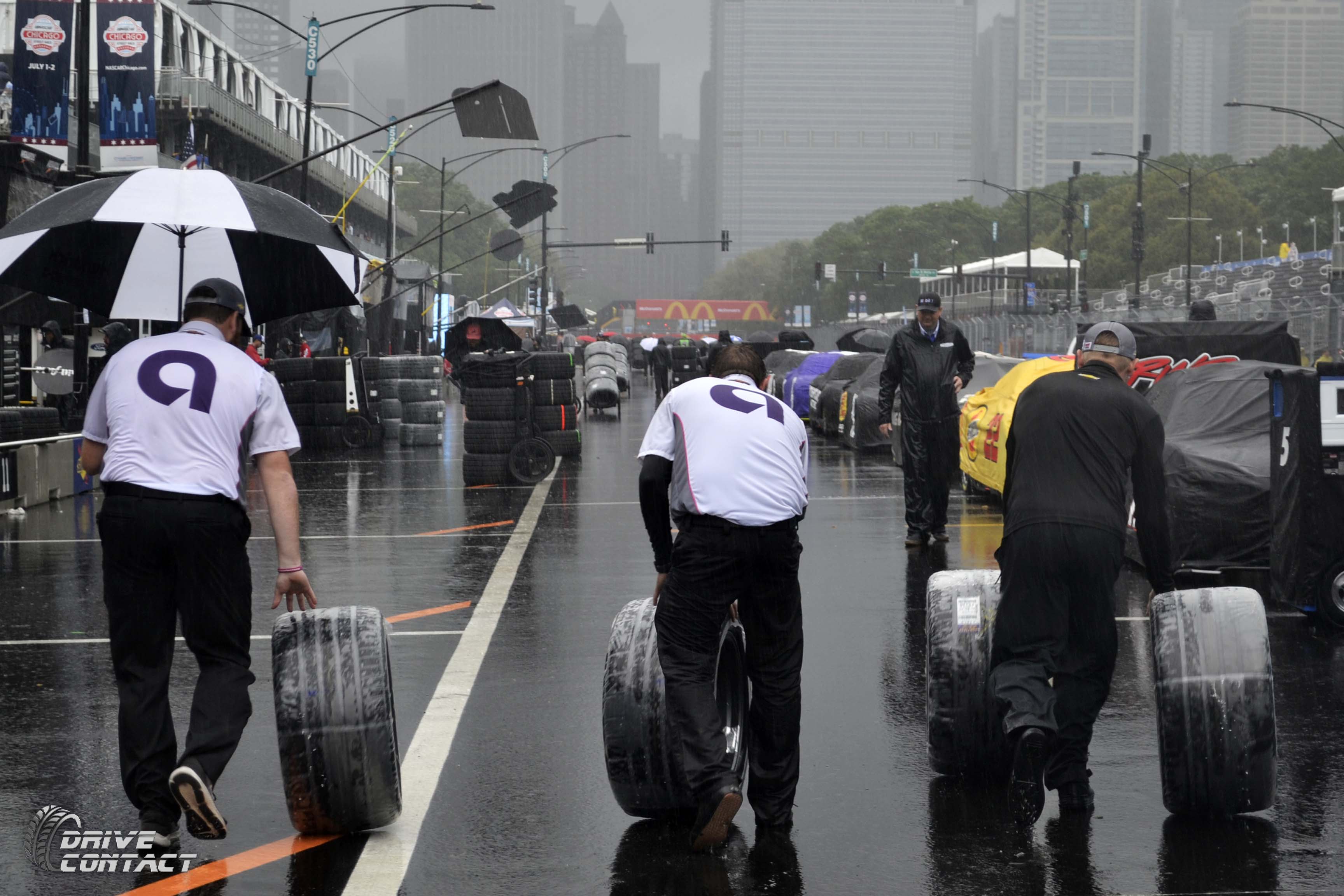 2023 NASCAR Chicago Street Race photos - rain