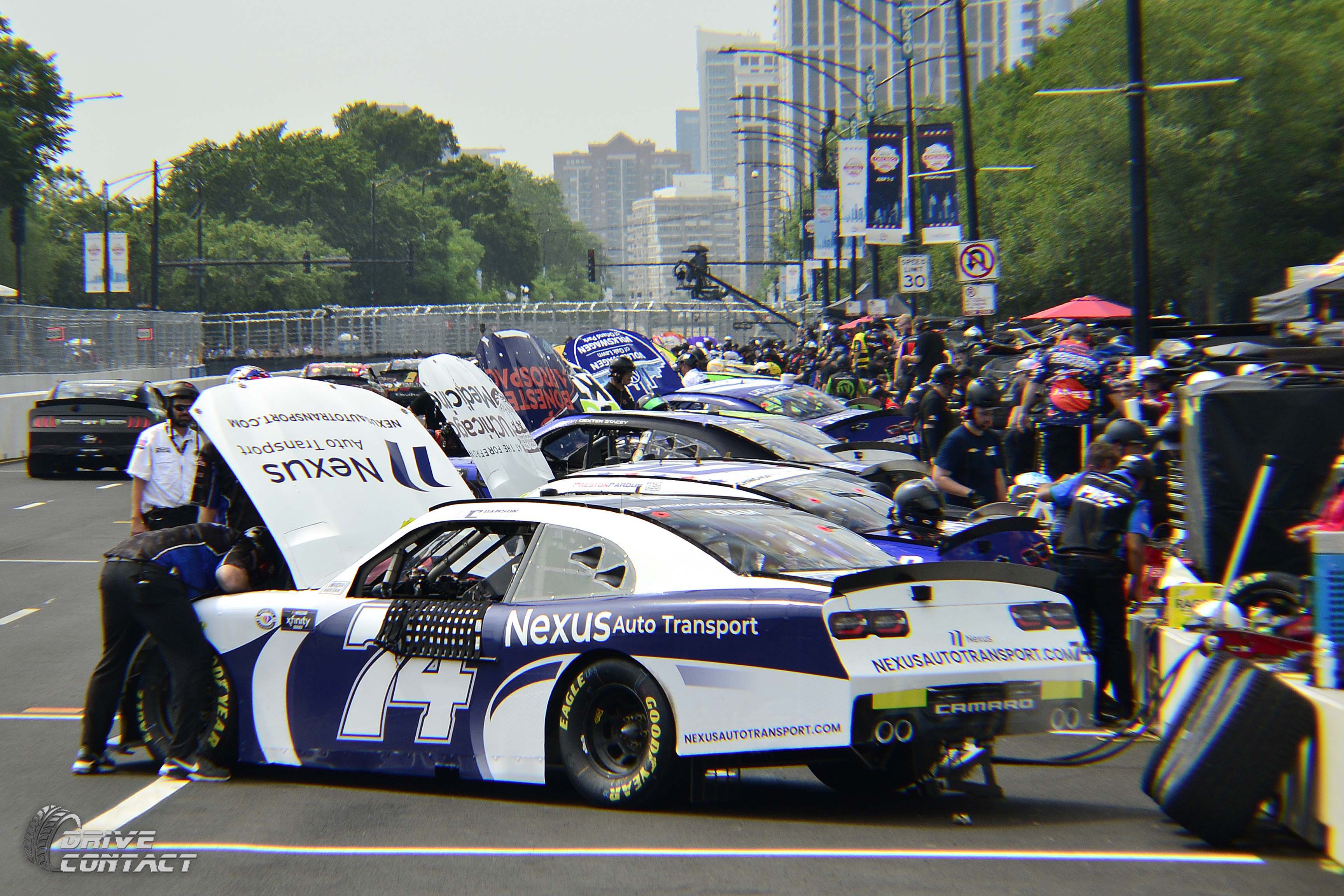 2023 NASCAR Chicago Street Race pitlane