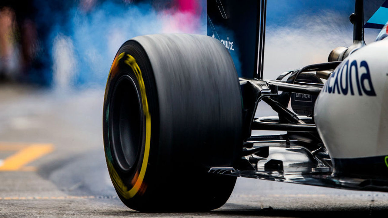 Formula 1 Mercedes car slippage